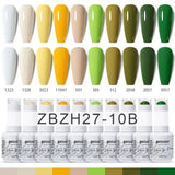 10pcs 15ml Color Gel Nail Polish (10B-ACZBZH11~~ACZBZH30)