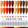 10pcs 15ml Color Gel Nail Polish (10B-ACZBZH11~~ACZBZH30)