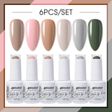 6pcs 15ml Color Gel Nail Polish (6B-ACZBZH01~~ACZBZH43)
