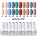 Arte Clavo 10pcs HEMA TPO FREE Color Gel Nail Polish (10B-ACZBZH31~~44)