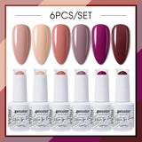 6pcs 15ml Color Gel Nail Polish (6B-ACZBZH01~~ACZBZH43)