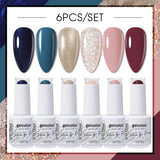 6pcs 15ml Color Gel Nail Polish (6B-ACZBZH01~~ACZBZH43)