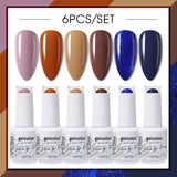 6pcs 15ml Color Gel Nail Polish (6B-ACZBZH01~~ACZBZH43)