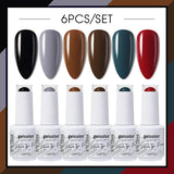6pcs 15ml Color Gel Nail Polish (6B-ACZBZH01~~ACZBZH43)