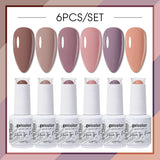 6pcs 15ml Color Gel Nail Polish (6B-ACZBZH01~~ACZBZH43)