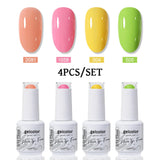 4pcs 15ml Color Gel Nail Polish (4B-ACZBZH76~~ACZBZH94)