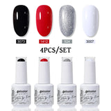 4pcs 15ml Color Gel Nail Polish (4B-ACZBZH76~~ACZBZH94)