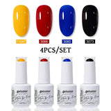 4pcs 15ml Color Gel Nail Polish (4B-ACZBZH76~~ACZBZH94)
