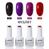 4pcs 15ml Color Gel Nail Polish (4B-ACZBZH76~~ACZBZH94)
