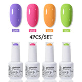 4pcs 15ml Color Gel Nail Polish (4B-ACZBZH76~~ACZBZH94)