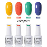 4pcs 15ml Color Gel Nail Polish (4B-ACZBZH76~~ACZBZH94)