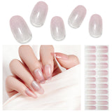 20Pcs Semi Cured Gel Nail Strips