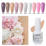 10pcs 8ml Gel Nail Polish Set - HEMA & TPO FREE (10S-ZH01~~ZH13)