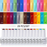 28pcs 15ml Color Gel Nail Polish (28B-ZH01~~ZH10)
