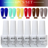 6pcs 8ml Gel Nail Polish Set - HEMA & TPO FREE (6S-ZH57~~ZH71)