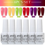 6pcs 8ml Gel Nail Polish Set - HEMA & TPO FREE (6S-ZH57~~ZH71)