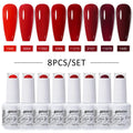 8pcs 15ml Color Gel Nail Polish (8B-ZH01~~ZH35)