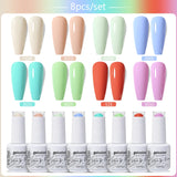 8pcs 15ml Color Gel Nail Polish (8B-ZH36~~ZH59)