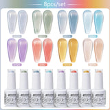 8pcs 15ml Color Gel Nail Polish (8B-ZH36~~ZH59)