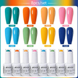 8pcs 15ml Color Gel Nail Polish (8B-ZH36~~ZH59)