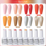 8pcs 15ml Color Gel Nail Polish (8B-ZH36~~ZH59)