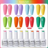 8pcs 15ml Color Gel Nail Polish (8B-ZH36~~ZH59)