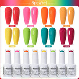 8pcs 15ml Color Gel Nail Polish (8B-ZH36~~ZH59)