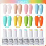 8pcs 15ml Color Gel Nail Polish (8B-ZH36~~ZH59)