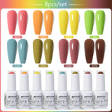 8pcs 15ml Color Gel Nail Polish (8B-ZH36~~ZH59)