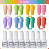 8pcs 15ml Color Gel Nail Polish (8B-ZH36~~ZH59)