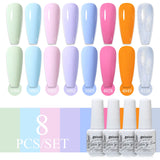 8pcs 8ml Gel Nail Polish Set - HEMA & TPO FREE (8S-ZH31~~ZH38)