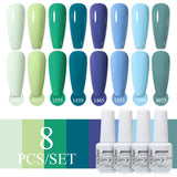 8pcs 8ml Gel Nail Polish Set - HEMA & TPO FREE (8S-ZH31~~ZH38)