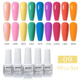 9pcs 8ml Gel Nail Polish Set - HEMA & TPO FREE (9S-ZH01~~ZH13)