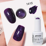 HEMA TPO FREE Glitter Pearlescent Series Color Gel Nail Polish