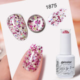HEMA TPO FREE Glitter Pearlescent Series Color Gel Nail Polish