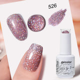HEMA TPO FREE Glitter Pearlescent Series Color Gel Nail Polish