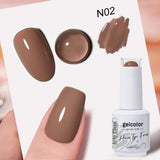 HEMA TPO FREE Nude Khaki Series Color Gel Nail Polish
