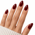 Bordeaux Rouge UV-Free Gel Nail Strips – 22 Strips