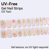 Starry Night, Galaxy Moon & Dreamy Marble Designs - UV FREE Gel Nail Strips 22 Tips - No-Lamp Required