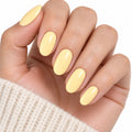 Buttercream Yellow UV-Free Gel Nail Strips – 22 Strips