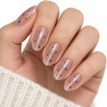 Mocha Starlight UV-Free Gel Nail Strips – 22 Strips