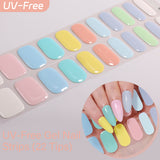 Solid Color-UV FREE Gel Nail Strips 22 Tips
