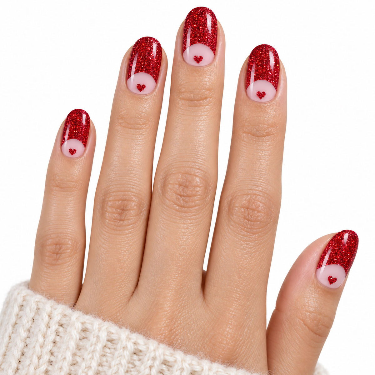 Ruby Sweetheart UV-Free Gel Nail Strips – 22 Strips