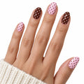 Cocoa Polka UV-Free Gel Nail Strips – 22 Strips