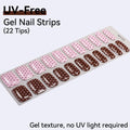 Modern Polka Dot & Abstract Pattern - UV FREE Gel Nail Strips 22 Tips - No-Lamp Required