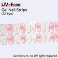 Starry Night, Galaxy Moon & Dreamy Marble Designs - UV FREE Gel Nail Strips 22 Tips - No-Lamp Required