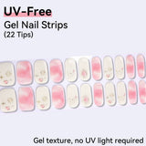 Starry Night, Galaxy Moon & Dreamy Marble Designs - UV FREE Gel Nail Strips 22 Tips - No-Lamp Required