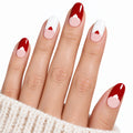Sweetheart Crescent UV-Free Gel Nail Strips – 22 Strips