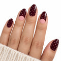 Burgundy Blush UV-Free Gel Nail Strips – 22 Strips