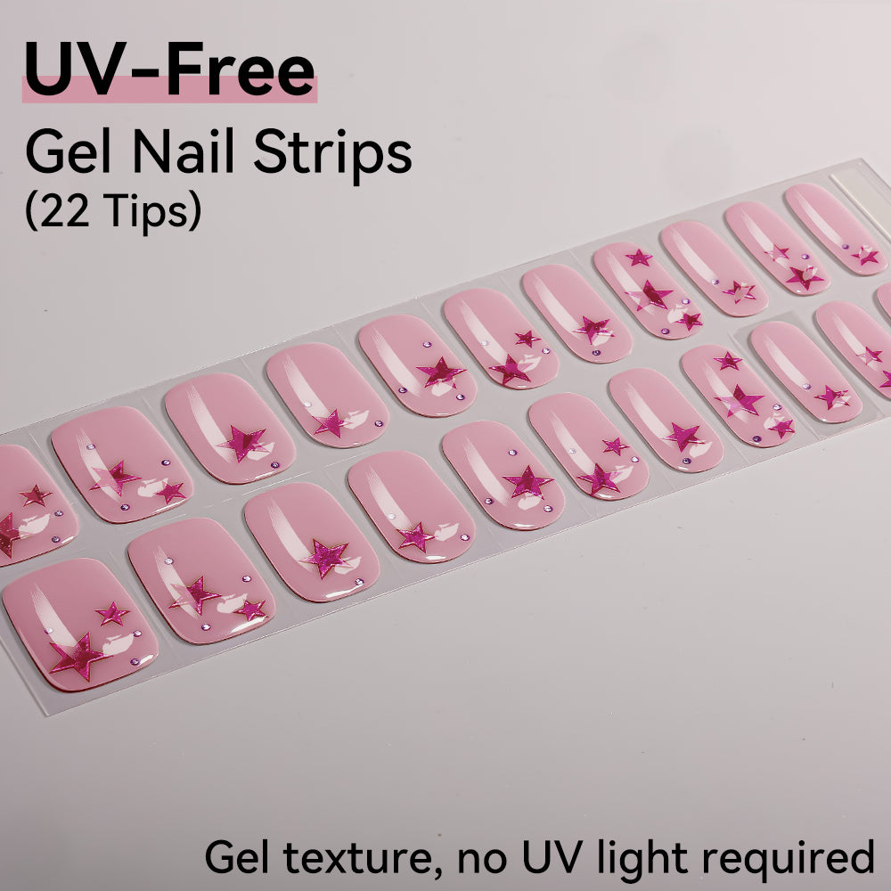 UV FREE Gel Nail Strips 22 Tips